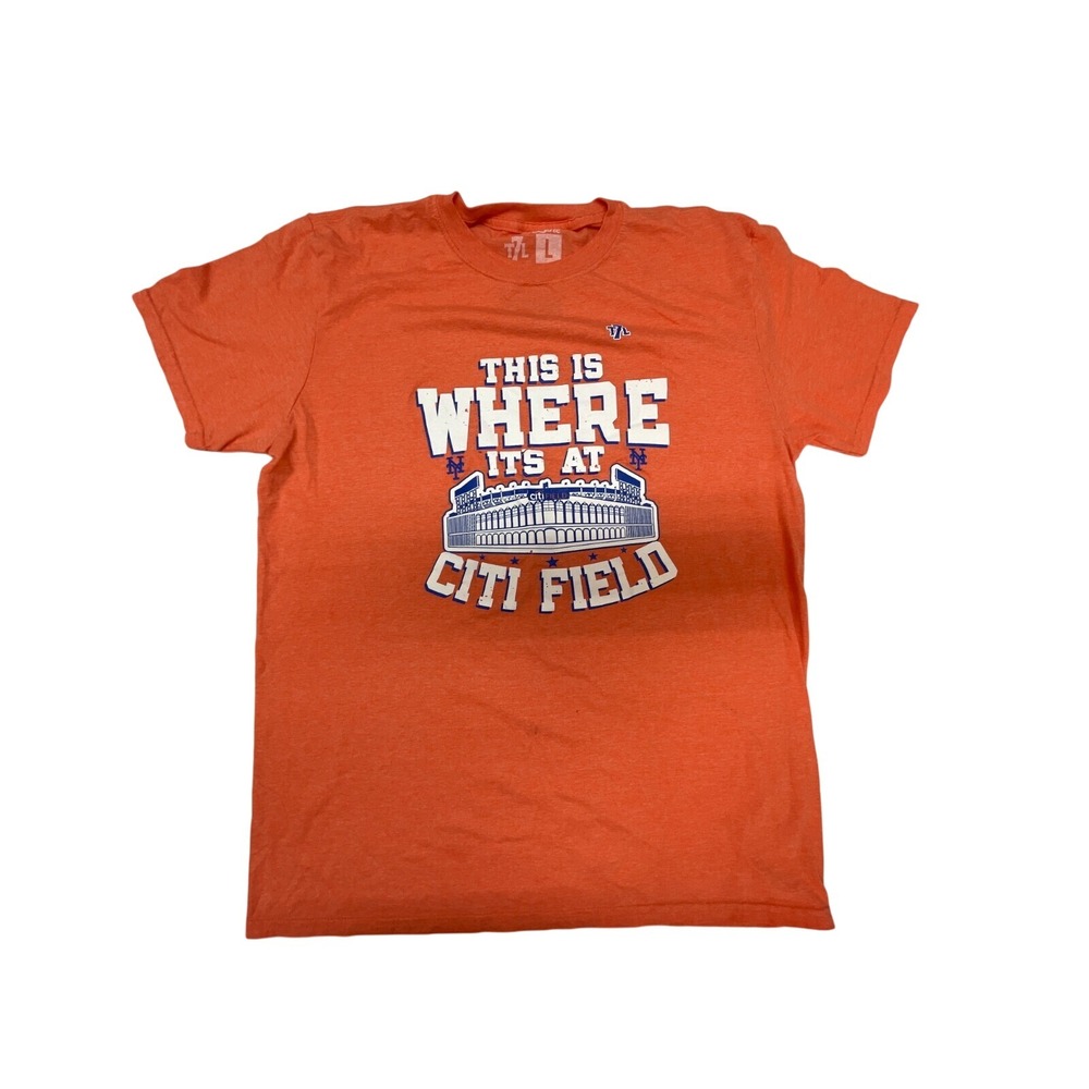 The‎ 7 Line New York Mets Citi Field Orange Graphic T-Shirt Mens Large